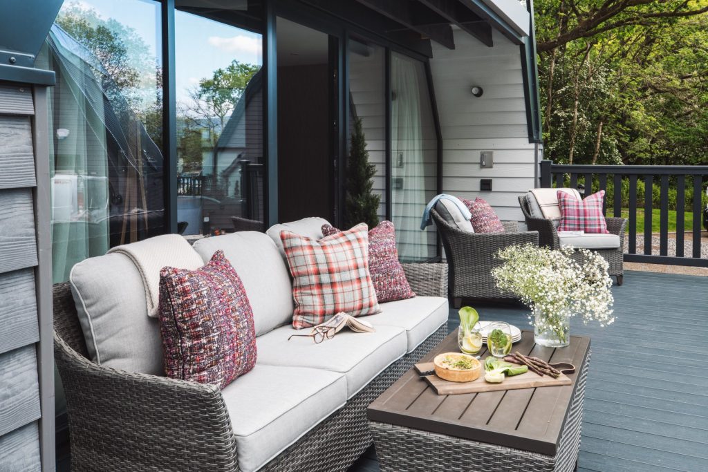 outside seating at the Lodge
